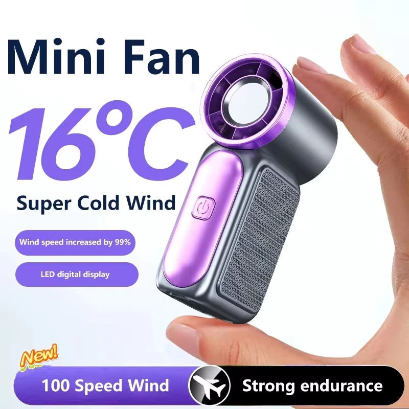 Mini Handheld Fan 3600mAh High-Speed Portable Turbo Pocket Fan for Outdoor Travel   5.0   8 Reviews   ౹   New on AliExpress ౹ 78 total sales