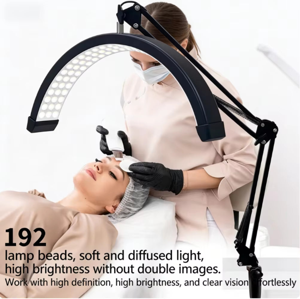 Modern LED Half-Circle Eyelash Extension Salon Light 16inch Desktop Half-Circle Eyelash Extension Light 32W Cantilever UShaped