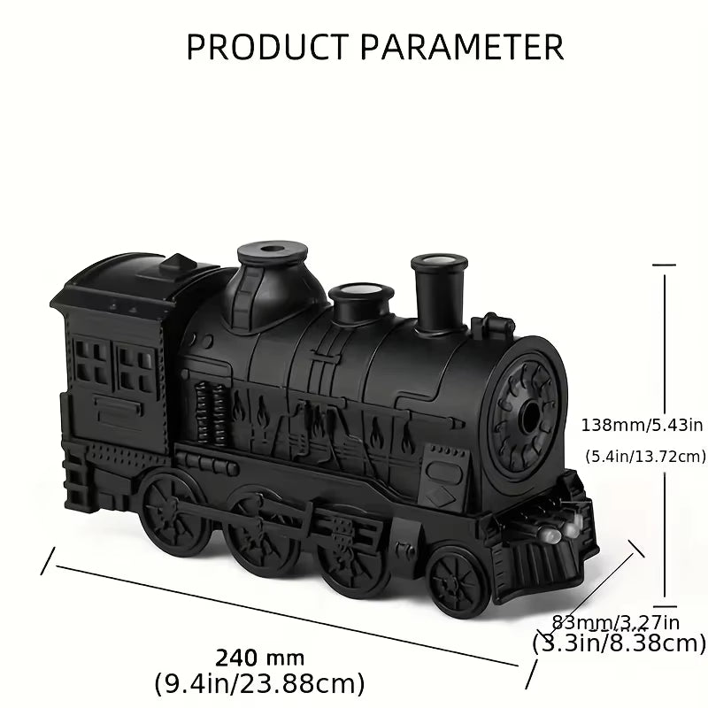 Creative Train Shaped Aroma Machine With 2 Mist Outlets Is An Air Humidifier Suitable For Office/Bedroom/Living Room Use