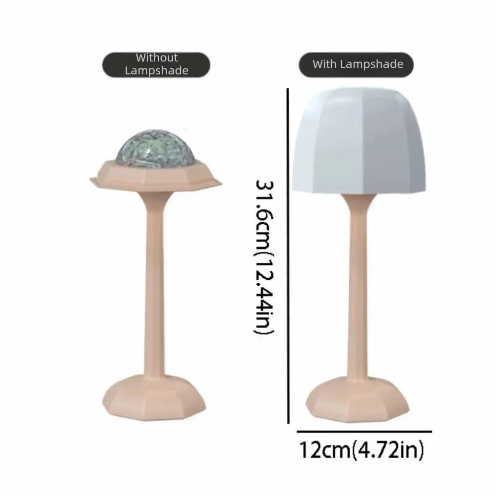 High-legged rippling water atmosphere remote control table lamp, bedroom bedside romantic projection creative gift, night light,
