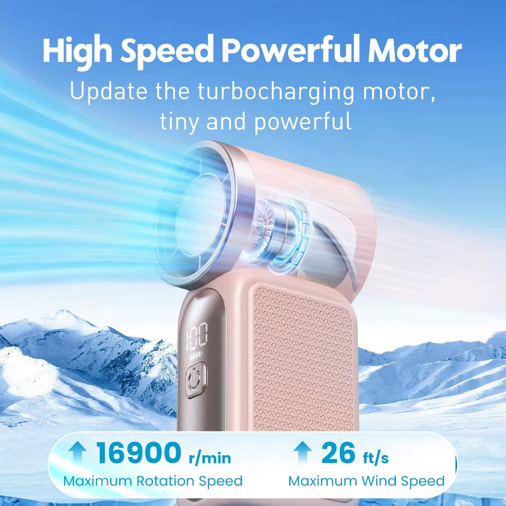 Mini Handheld Fan 3600mAh High-Speed Portable Turbo Pocket Fan for Outdoor Travel   5.0   8 Reviews   ౹   New on AliExpress ౹ 78 total sales