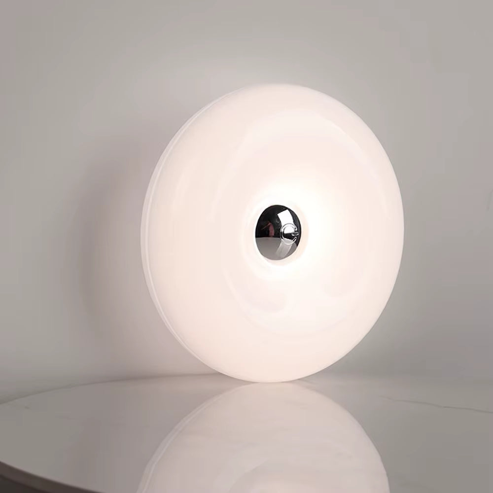 Creative Donut Glass Touch Desk Lamp, Vintage Rechargeable Glass Bedside Lamp, Romantic Ambient Light, Living Room Night Light