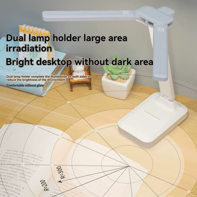 LED Desk Lamp USB Rechargeable Table Lamp 3 Levels Dimmable Touch Desk Lighting Eye Protection Foldable For Bedroom Desk Light