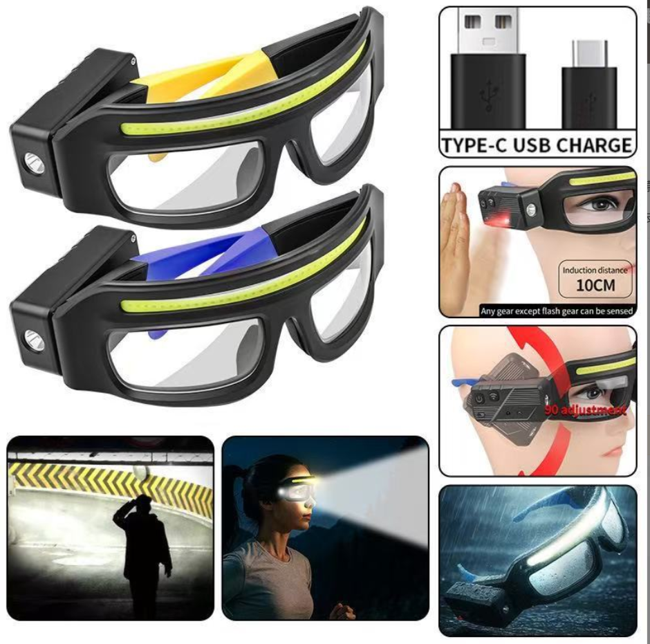 Multi Functional Glasses Light TYPE-C Compact To Charge Easy To Carry COB For Work And Maintenance Headlight
