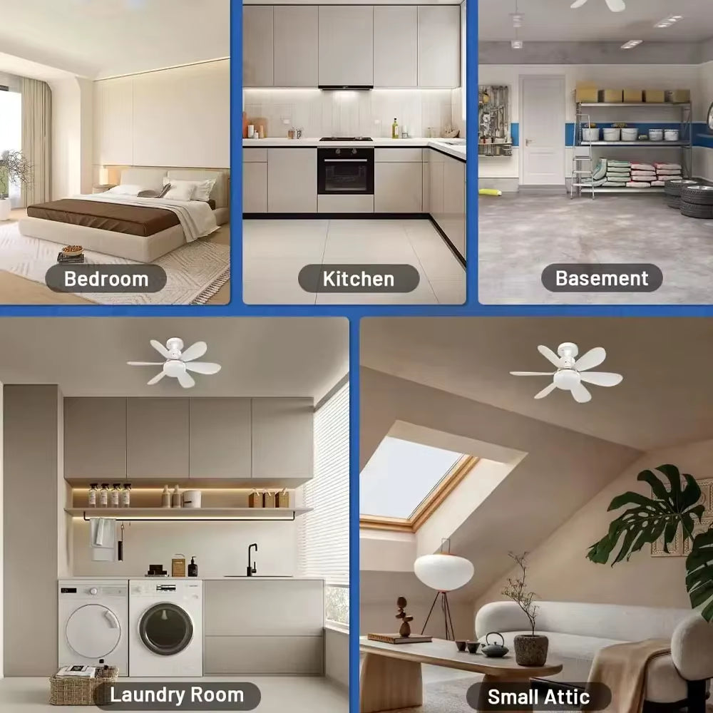 LED 40W Ceiling Fan Light With Remote Control for Dimming, Suitable for Living Room, Study, Household Use, 85-265V