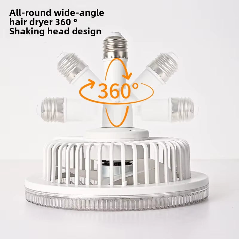Smart Remote Control Ceiling Fan with LED Lighting Ceiling Fan with Lights Remote Control E27 Converter Base for Living Room