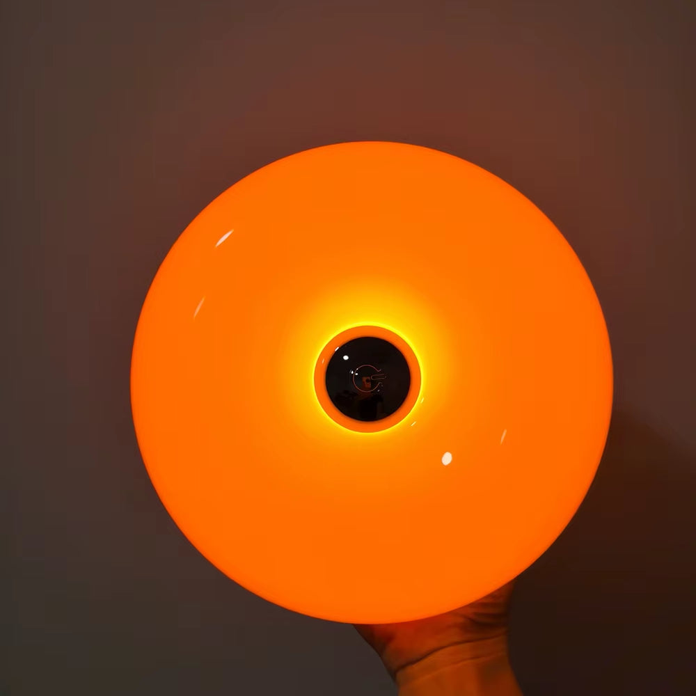 Creative Donut Glass Touch Desk Lamp, Vintage Rechargeable Glass Bedside Lamp, Romantic Ambient Light, Living Room Night Light