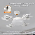 3/4 Heads Drone Style E27 Ceiling Fan Light 2-in-1 AC85-265V Three Colors LED Fan Lamp With Remote Control For Home Restaurant
