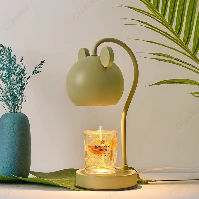Creative Simple Cartoon Mickey Bear Scented Candle Lamp Bedroom Bedside Scented Atmosphere Table Lamp Ornaments