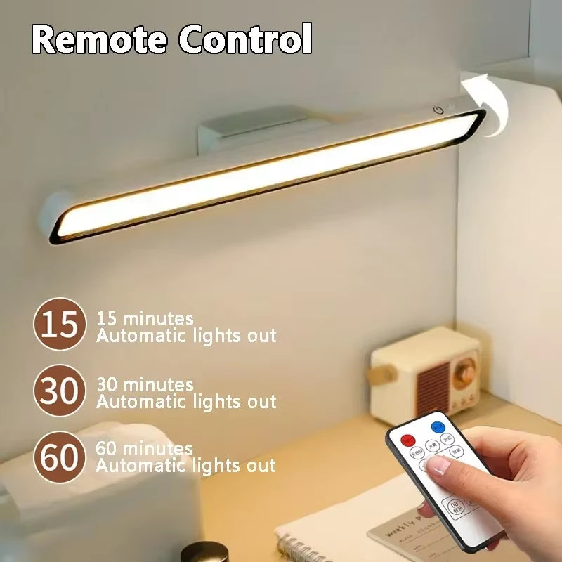 Desk Lamp LED USB Rechargeable Light Stepless Dimming Hanging Magnetic Bedroom Night Lights Reading Table Lamps Cabinet Wardrobe