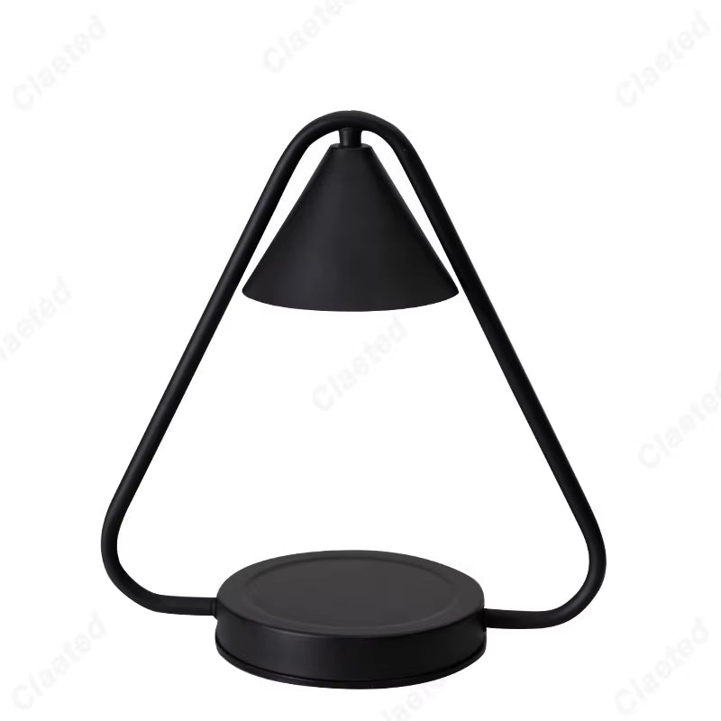 Creative and Minimalist Design Aromatherapy Wax Melting Lamp Wrought Iron Indoor Bedroom Romantic Atmosphere Bedside Lighting