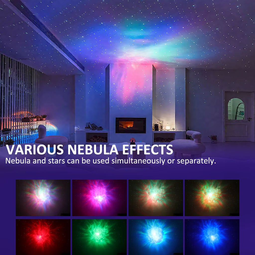 TouCloud Galaxy Star Projector: 8 modes, remote control & 360° adjustability. Perfect starry night light gift for kids & adults.