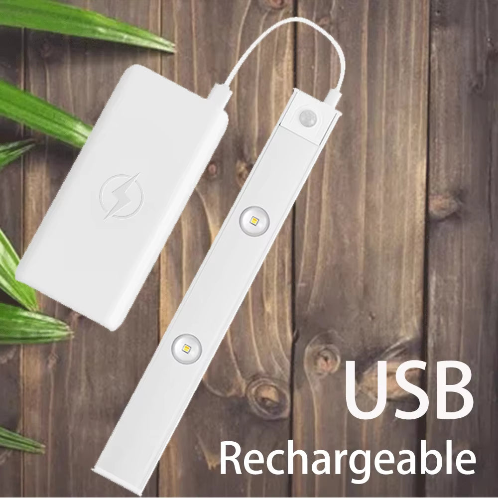 Cabinet Light USB Rechargeable Motion Sensor Ultra-thin Led Lamp for Kitchen Wardrobe Cabinet decoration Lighting 20CM/30CM/40CM