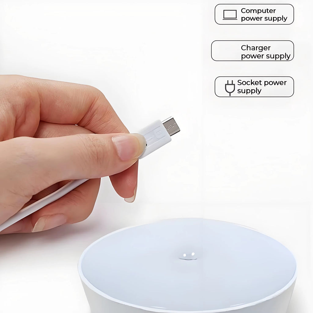 2pcs LED Smart Human Body Sensor Night Lamp Emergency Automatic Lighting USB Charging Wireless Magentic Suction Use Night Light