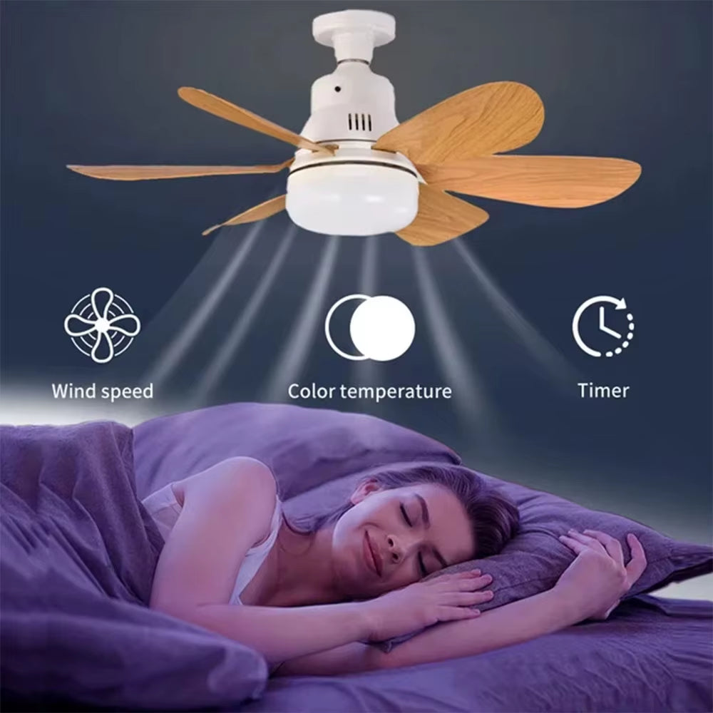 LED 40W Ceiling Fan Light With Remote Control for Dimming, Suitable for Living Room, Study, Household Use, 85-265V