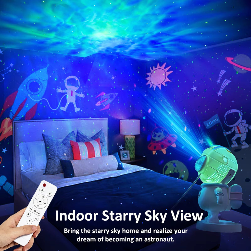 TouCloud Galaxy Star Projector: 8 modes, remote control & 360° adjustability. Perfect starry night light gift for kids & adults.