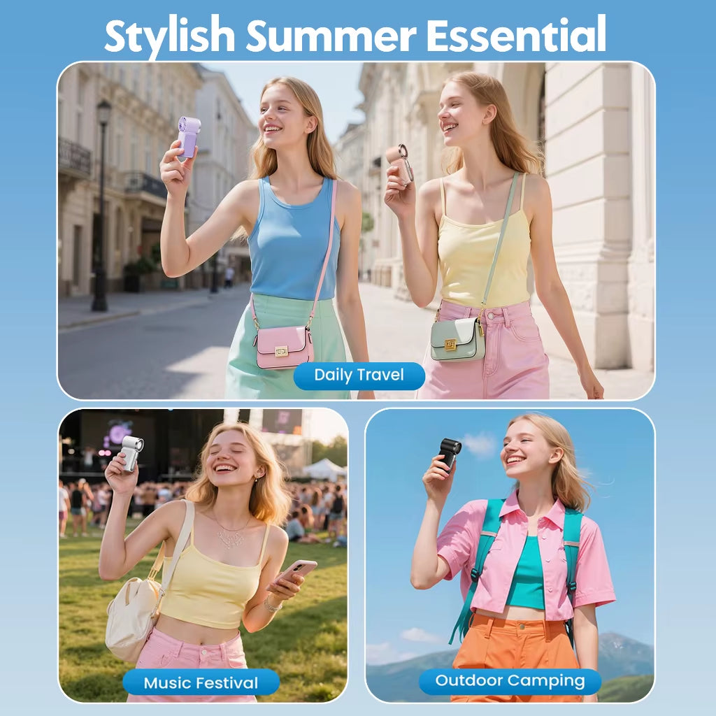 Mini Handheld Fan 3600mAh High-Speed Portable Turbo Pocket Fan for Outdoor Travel   5.0   8 Reviews   ౹   New on AliExpress ౹ 78 total sales