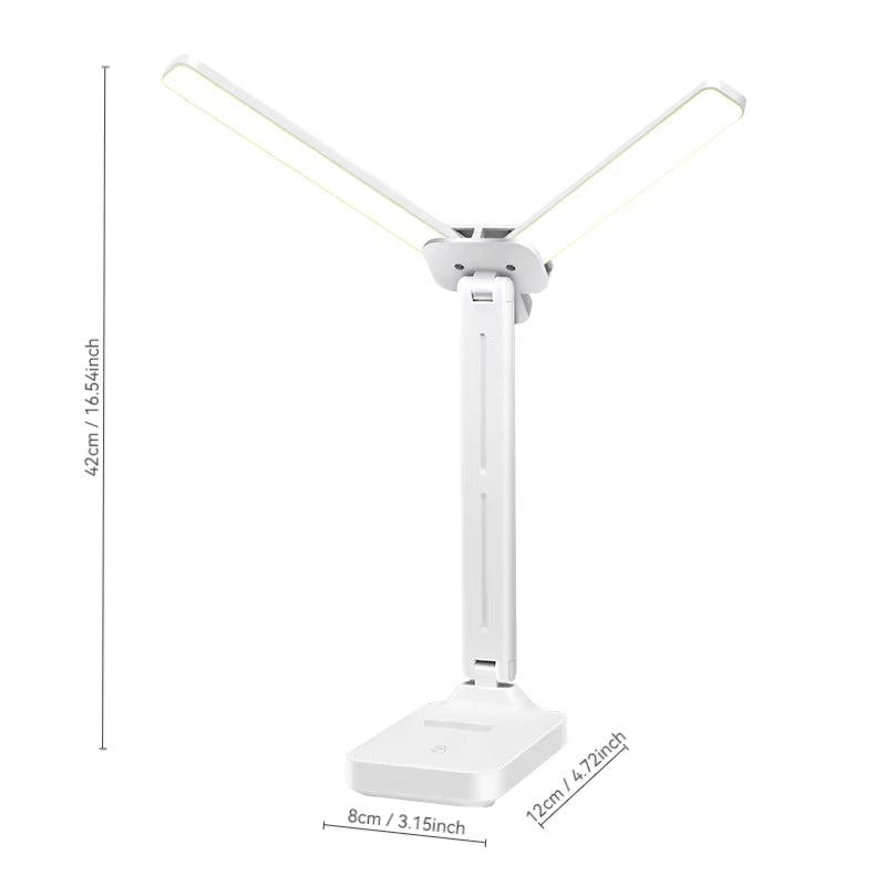 LED Desk Lamp USB Rechargeable Table Lamp 3 Levels Dimmable Touch Desk Lighting Eye Protection Foldable For Bedroom Desk Light