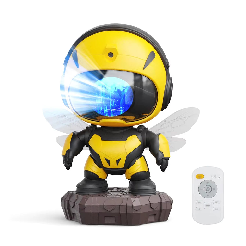Projector Light, Small Bee Projector, LED Light, Starry Nebula Sky, Galaxy Design, Suitable for Bedroom, Part
