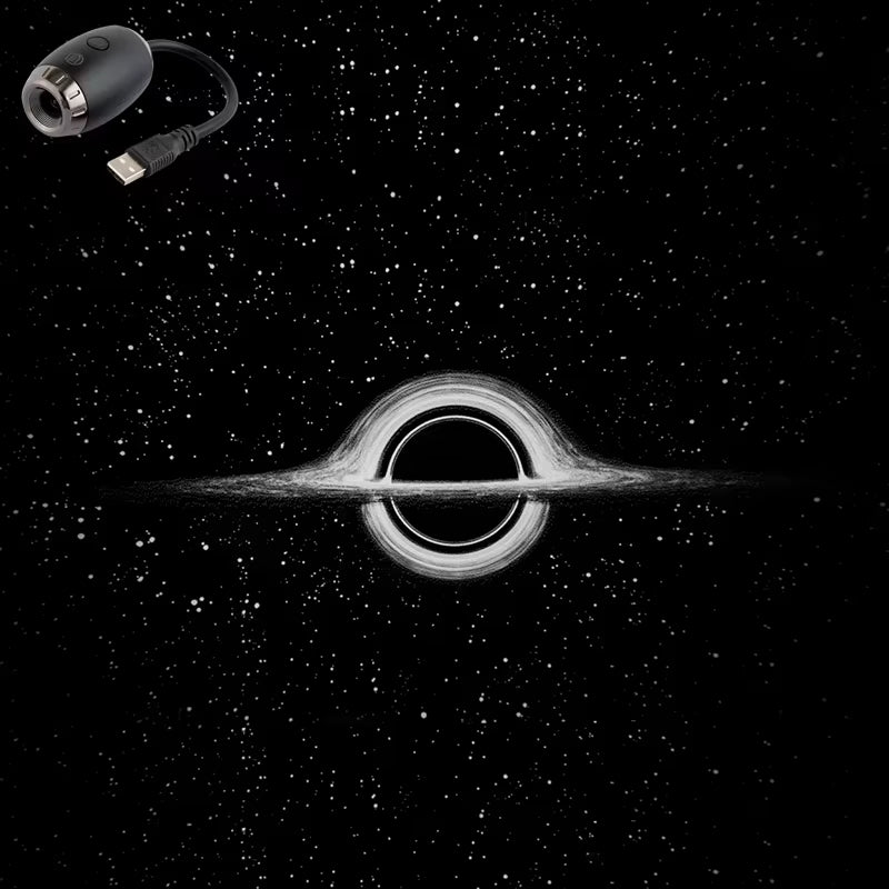 USB Car Atmosphere Projector Light Car Interior Ambient Light LED Starry Star Light Party Decor Romantic Saturn Galaxy Light