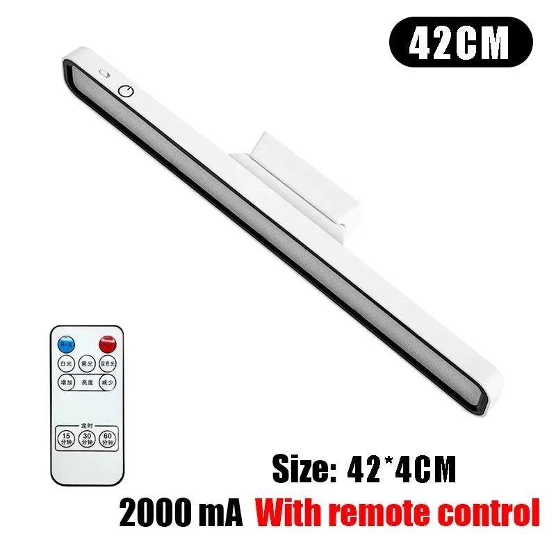 Desk Lamp LED USB Rechargeable Light Stepless Dimming Hanging Magnetic Bedroom Night Lights Reading Table Lamps Cabinet Wardrobe