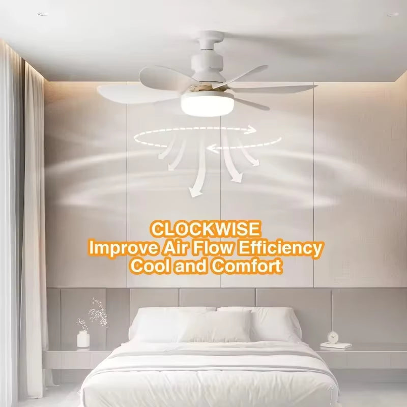 LED 40W Ceiling Fan Light With Remote Control for Dimming, Suitable for Living Room, Study, Household Use, 85-265V