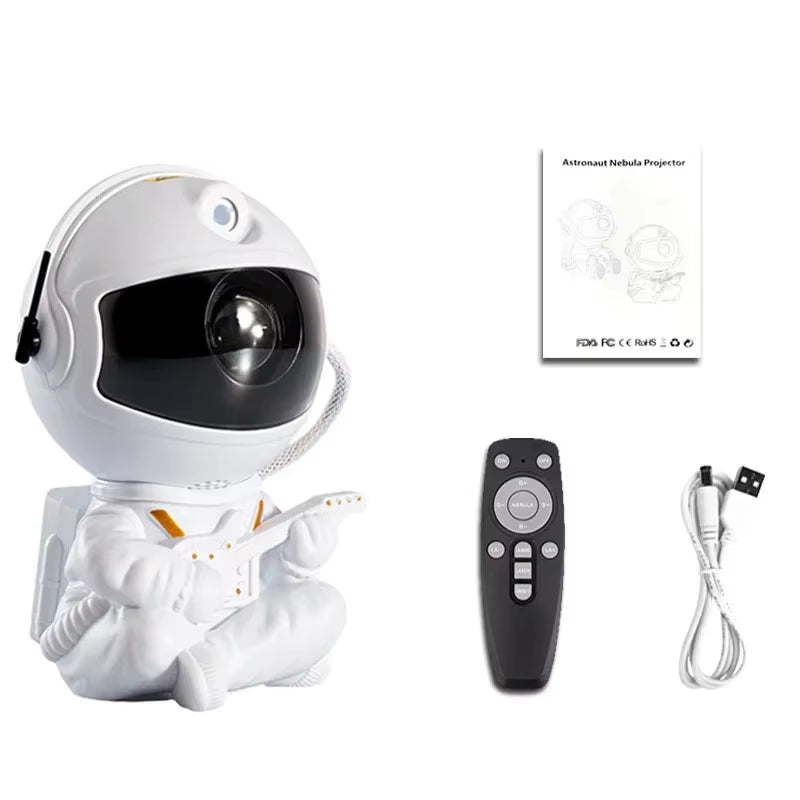 Galaxy Star Projector Night Lights, Starry Sky, Astronaut Atmosphere LED Lamp Decorative Bedroom Ceiling for Kids Children Gifts