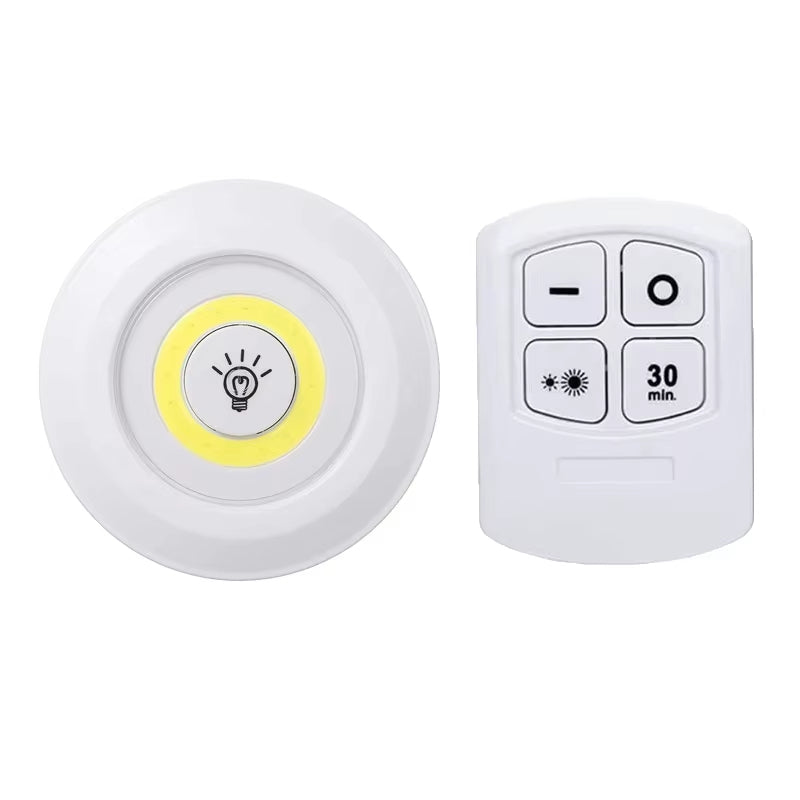 Dimmable LED Under Cabinet Light with Remote Control Battery Operated LED Closets Lights Wardrobe Bathroom Lighting Night Light
