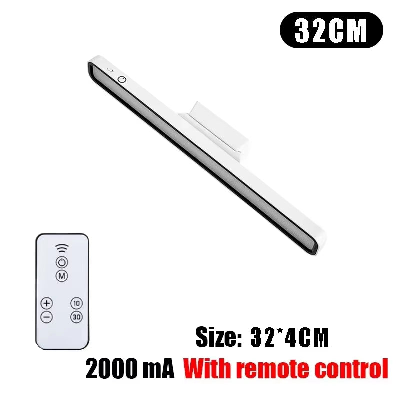 Desk Lamp LED USB Rechargeable Light Stepless Dimming Hanging Magnetic Bedroom Night Lights Reading Table Lamps Cabinet Wardrobe
