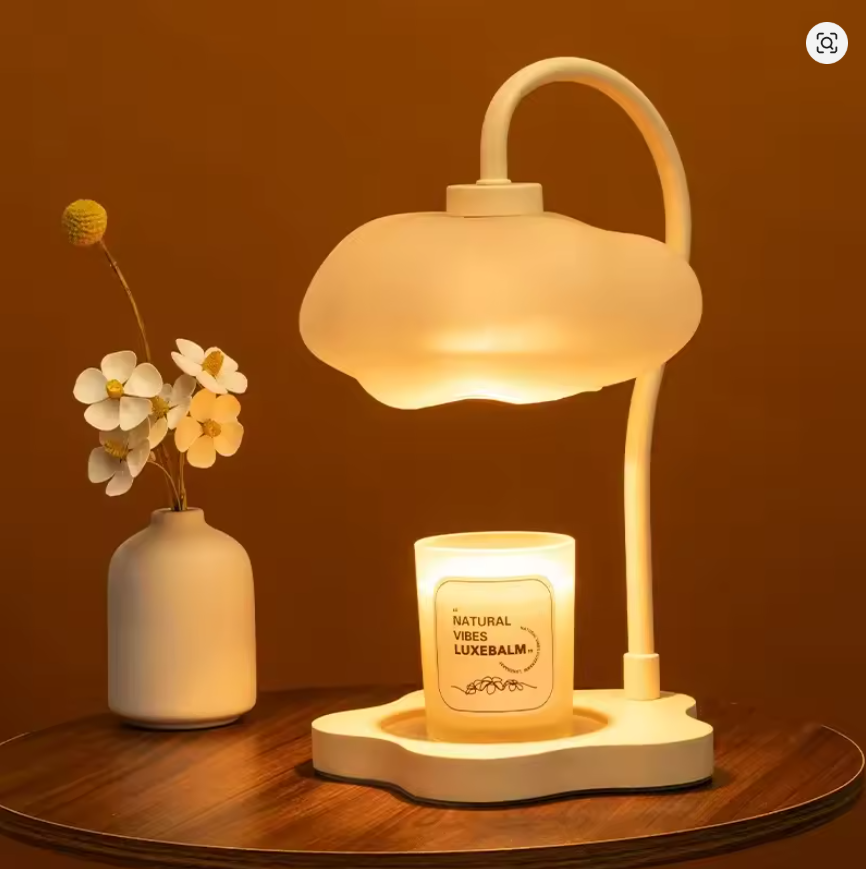 Creative Cloud-Shaped Wax Melt Lamp with Timer Aromatherapy Night Light, Scented Candle Warmer, Stylish Desk Table Lamp 3 sold