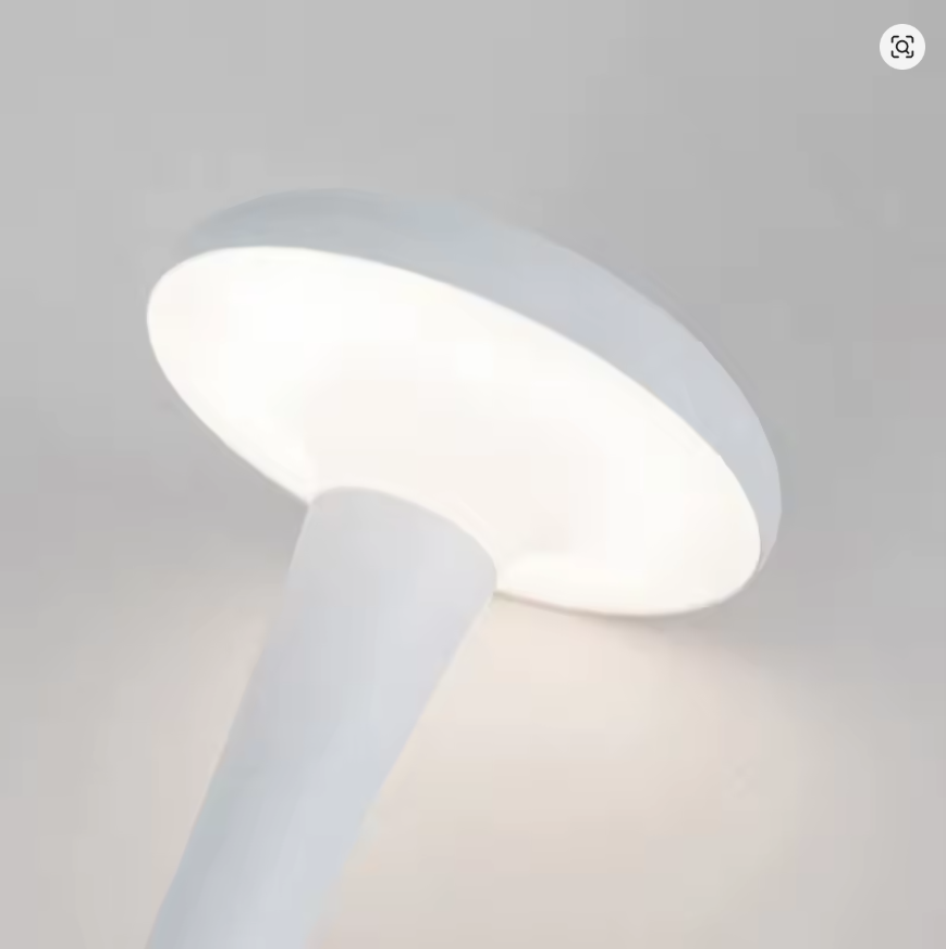 Mushroom Table Lamp, USB-C Rechargeable Wireless Touch Creative Night Light for Hotel, Bedroom & Home Atmosphere