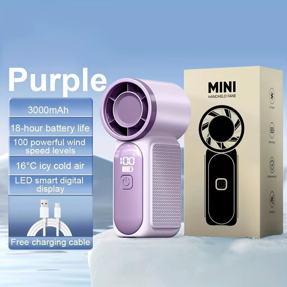 Mini Handheld Fan 3600mAh High-Speed Portable Turbo Pocket Fan for Outdoor Travel   5.0   8 Reviews   ౹   New on AliExpress ౹ 78 total sales