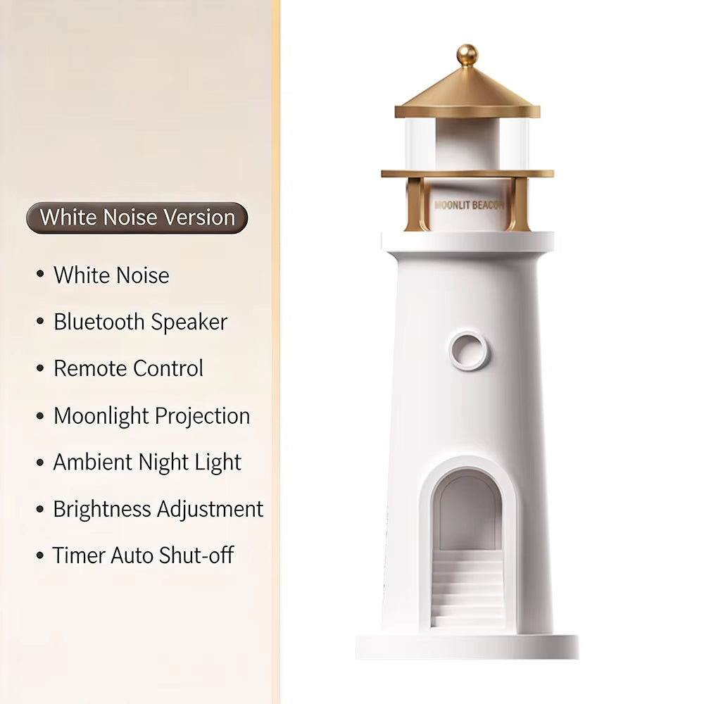 Moon Lamp Projection Lighthouse Lamps Night Light Remote Control Bluetooth Music Motion Sensor Ambient Lights Xmas Birthday Gift