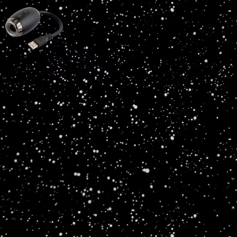USB Car Atmosphere Projector Light Car Interior Ambient Light LED Starry Star Light Party Decor Romantic Saturn Galaxy Light