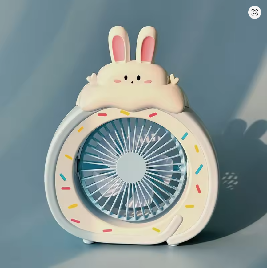 Portable Handheld Fans USB Charging Desktop Cartoon Mini Fan Student Office Summer Outdoor Climbing Fishing Small Fans