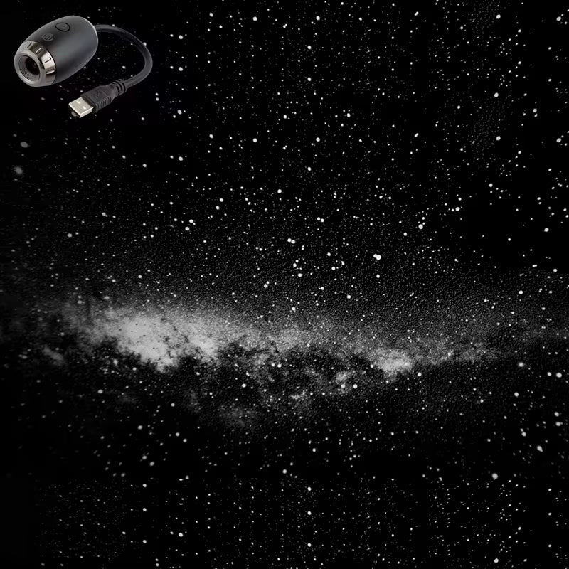 USB Car Atmosphere Projector Light Car Interior Ambient Light LED Starry Star Light Party Decor Romantic Saturn Galaxy Light