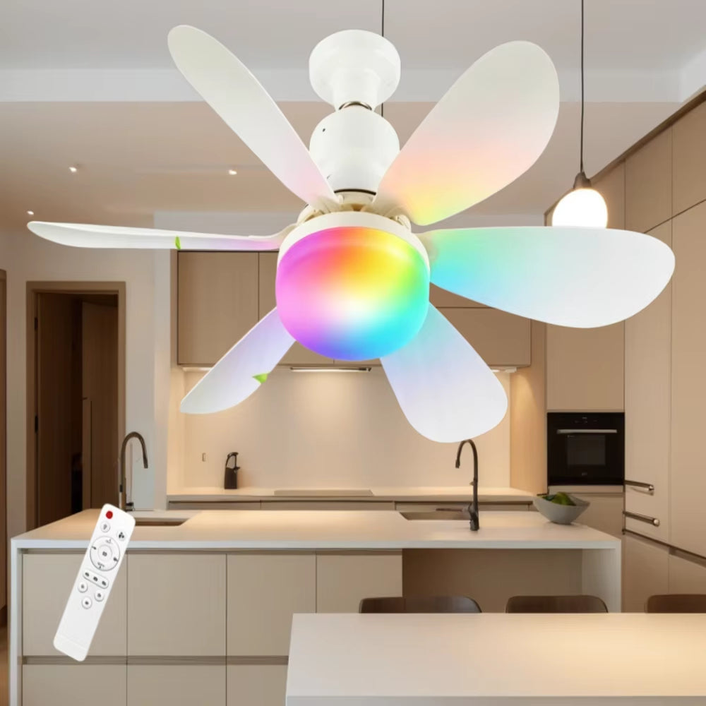 LED 40W Ceiling Fan Light With Remote Control for Dimming, Suitable for Living Room, Study, Household Use, 85-265V