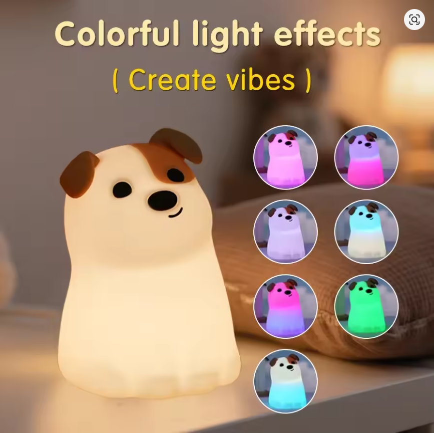 New Silicone Night Light Rechargeable LED Lamp Touch Switch 30Min Timing Bedroom Bedside LED Light Room Decor Children's Gift