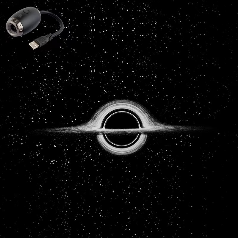 USB Car Atmosphere Projector Light Car Interior Ambient Light LED Starry Star Light Party Decor Romantic Saturn Galaxy Light
