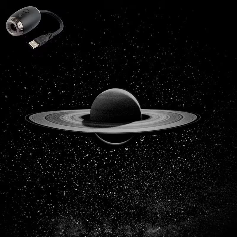 USB Car Atmosphere Projector Light Car Interior Ambient Light LED Starry Star Light Party Decor Romantic Saturn Galaxy Light