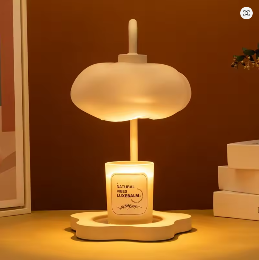 Creative Cloud-Shaped Wax Melt Lamp with Timer Aromatherapy Night Light, Scented Candle Warmer, Stylish Desk Table Lamp 3 sold