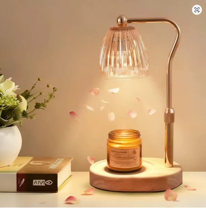 AC-220V Aromatherapy Candle Heating Lamp Deodorize 50W Dimmable Cafe Ambient Light Romantic Atmosphere Desktop Decorative Lamp
