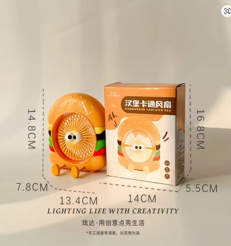 Portable Handheld Fans USB Charging Desktop Cartoon Mini Fan Student Office Summer Outdoor Climbing Fishing Small Fans