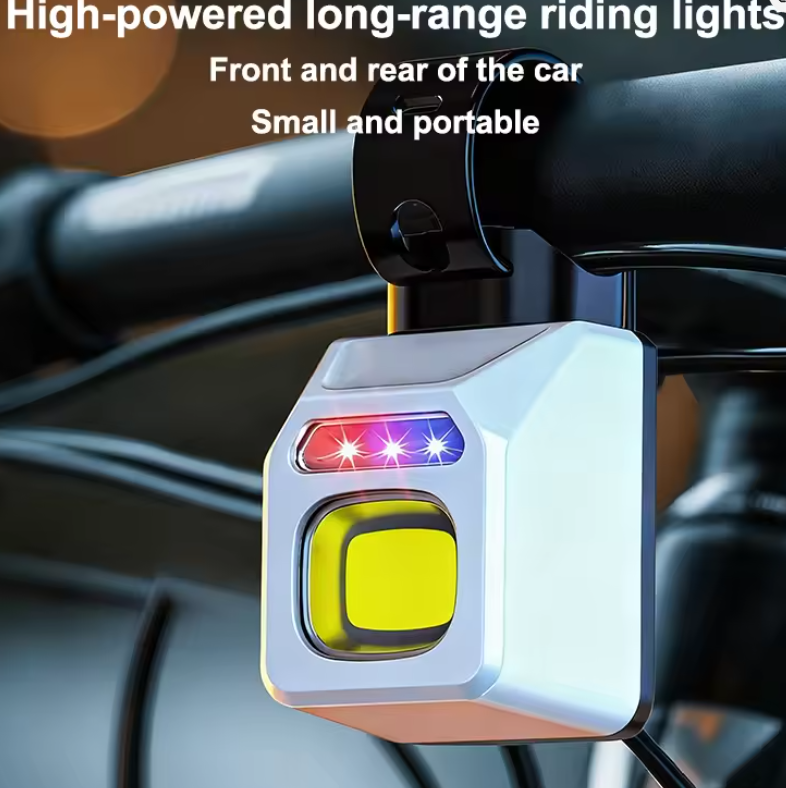 Cross-border new model cycling light super bright mini strong light warning multi-function front and rear can be installed convenient bicycle lamp