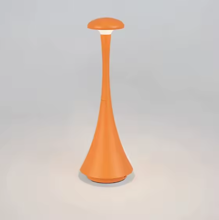 Mushroom Table Lamp, USB-C Rechargeable Wireless Touch Creative Night Light for Hotel, Bedroom & Home Atmosphere