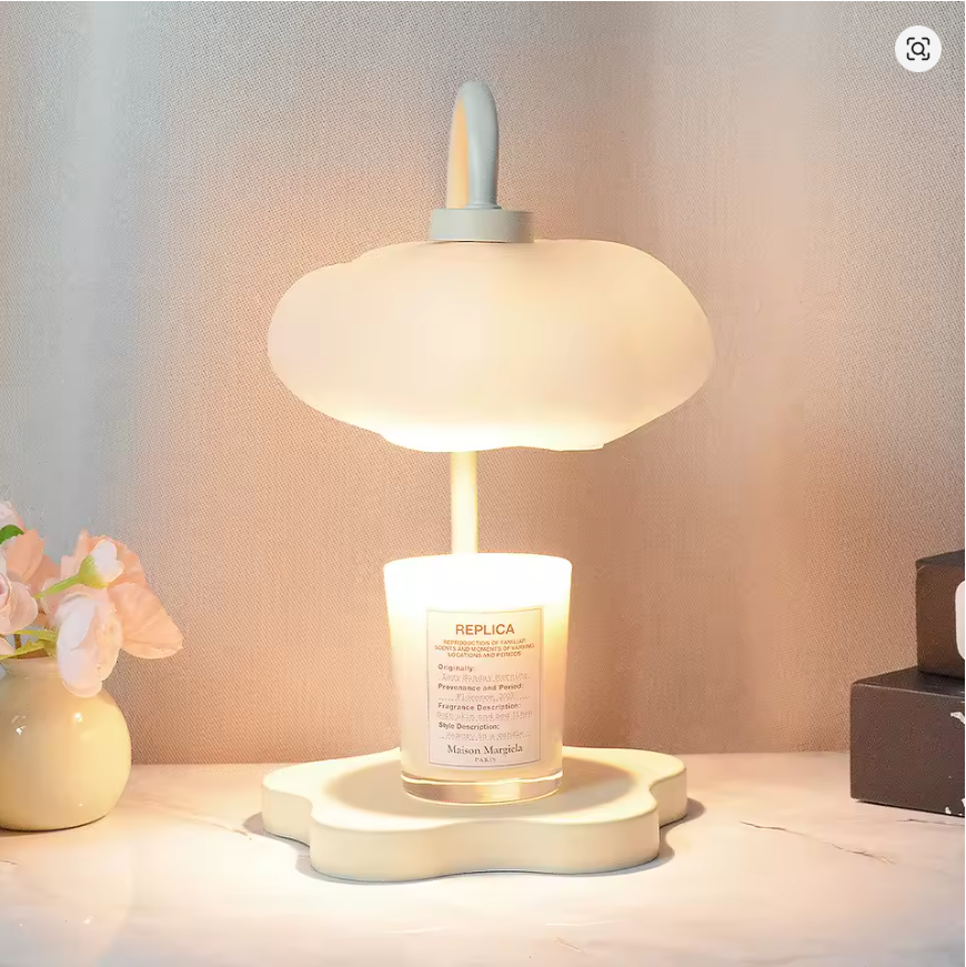 Creative Cloud-Shaped Wax Melt Lamp with Timer Aromatherapy Night Light, Scented Candle Warmer, Stylish Desk Table Lamp 3 sold