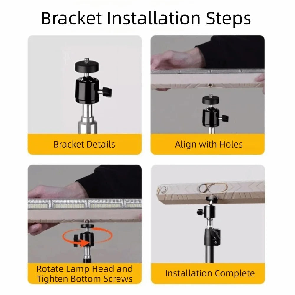 Dimmable LED Work Light 22/32/42CM Portable Design USB Rechargeable Work Light High Power LED Work Light Bar Car Repair