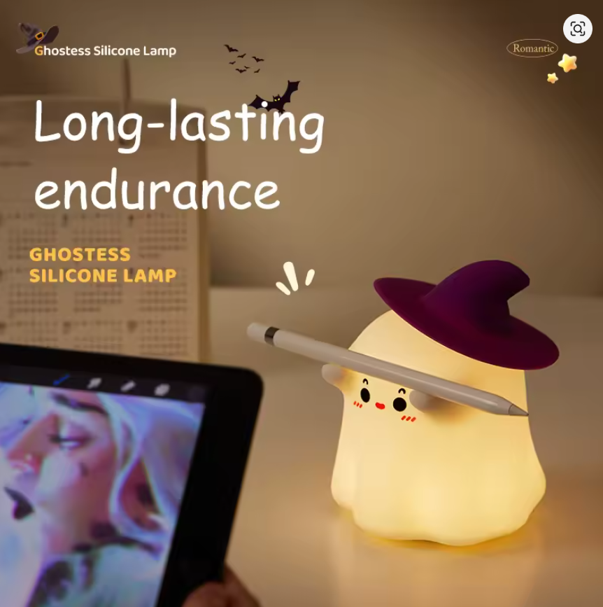New Silicone Night Light Rechargeable LED Lamp Touch Switch 30Min Timing Bedroom Bedside LED Light Room Decor Children's Gift