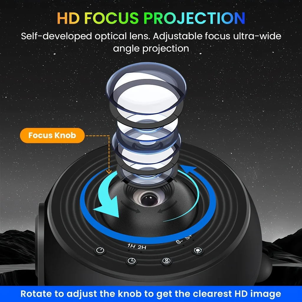 Star Projector Galaxy Night Light HD Lmage Disc Upgraded Planetarium Projector With Remote Control Bluetooth Function For Room