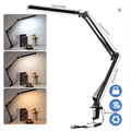33CM LED Desk Lamp Adjustable Foldable Double Swing Arm Light Eye-Caring For Dormitory Study Office Architect Task Lamp Dimmable